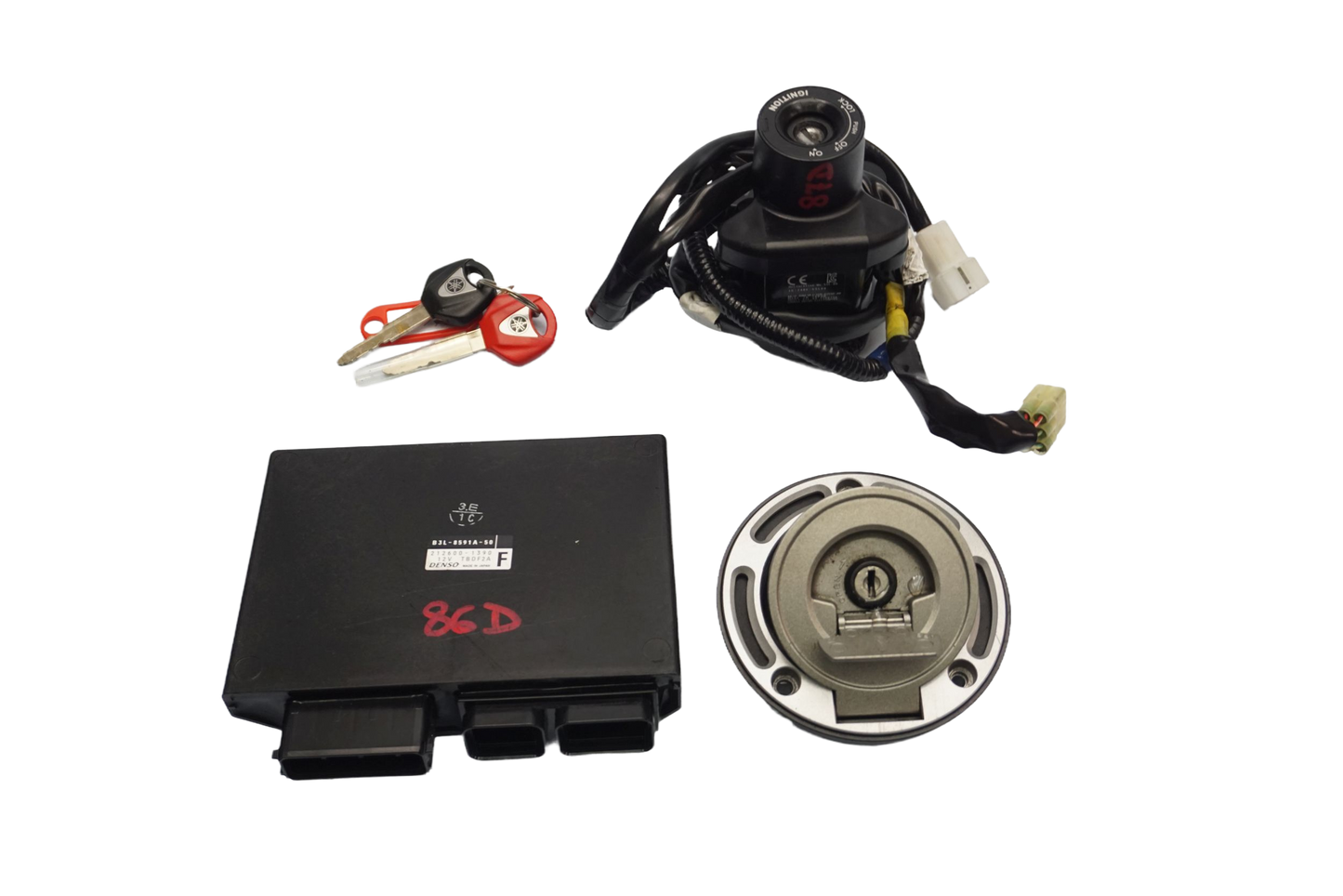 YAMAHA YZF-R1 1000 RN65 20- Schlosssatz Zündschloss Lock Set 1