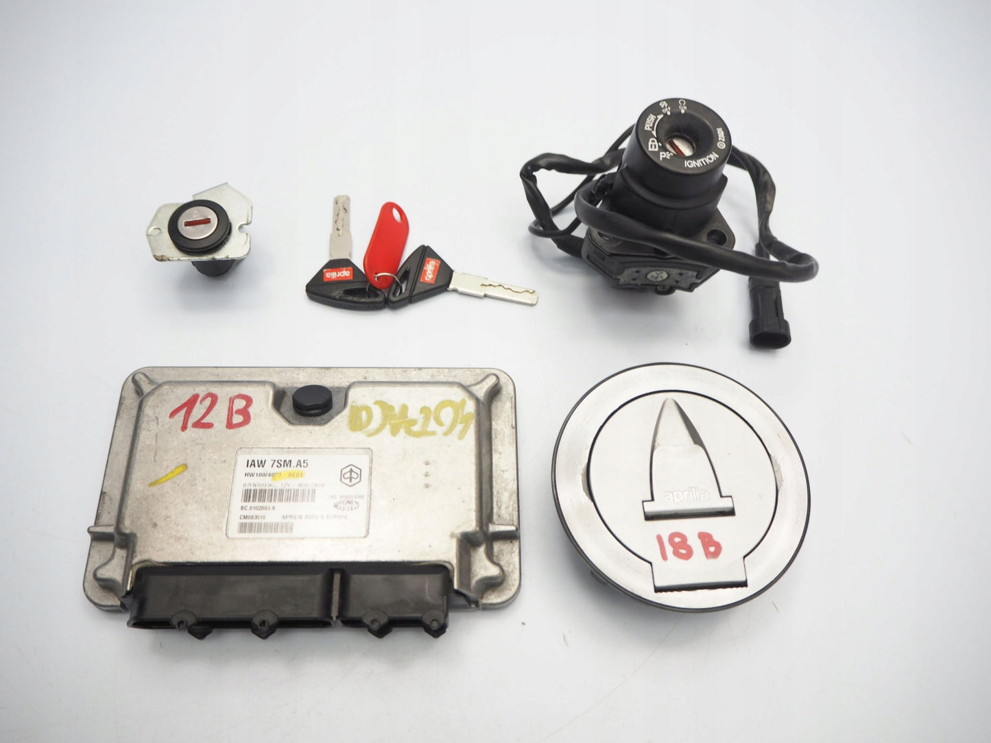 APRILIA RSV4 1000 09-12 Schlosssatz Zündschloss Lock Set 16