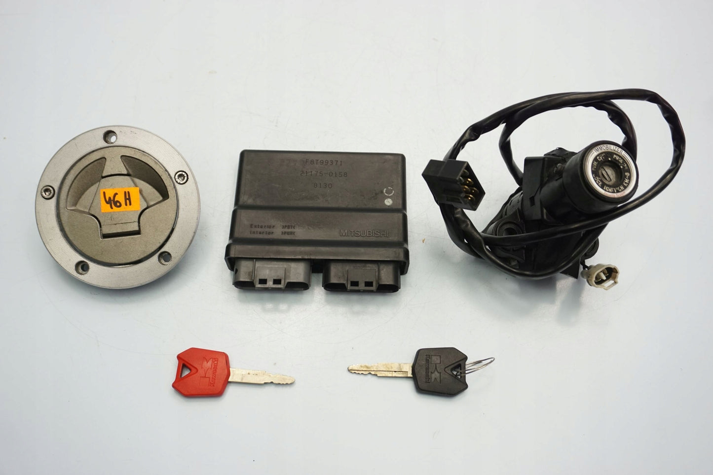 KAWASAKI ZX-10R 08-10 Schlosssatz Zündschloss Lock Set 6