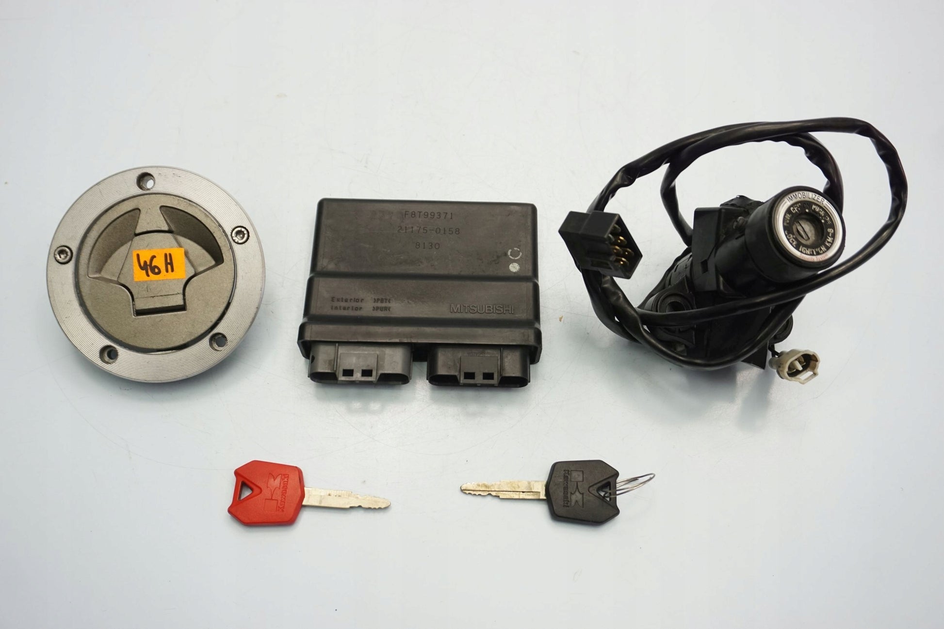 KAWASAKI ZX-10R 08-10 Schlosssatz Zündschloss Lock Set 6