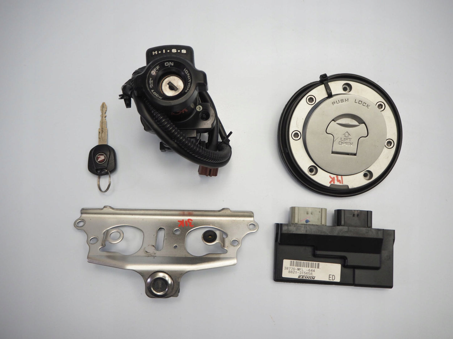 HONDA CBR 1000RR SC59 08-11 Schlosssatz Zündschloss Lock Set