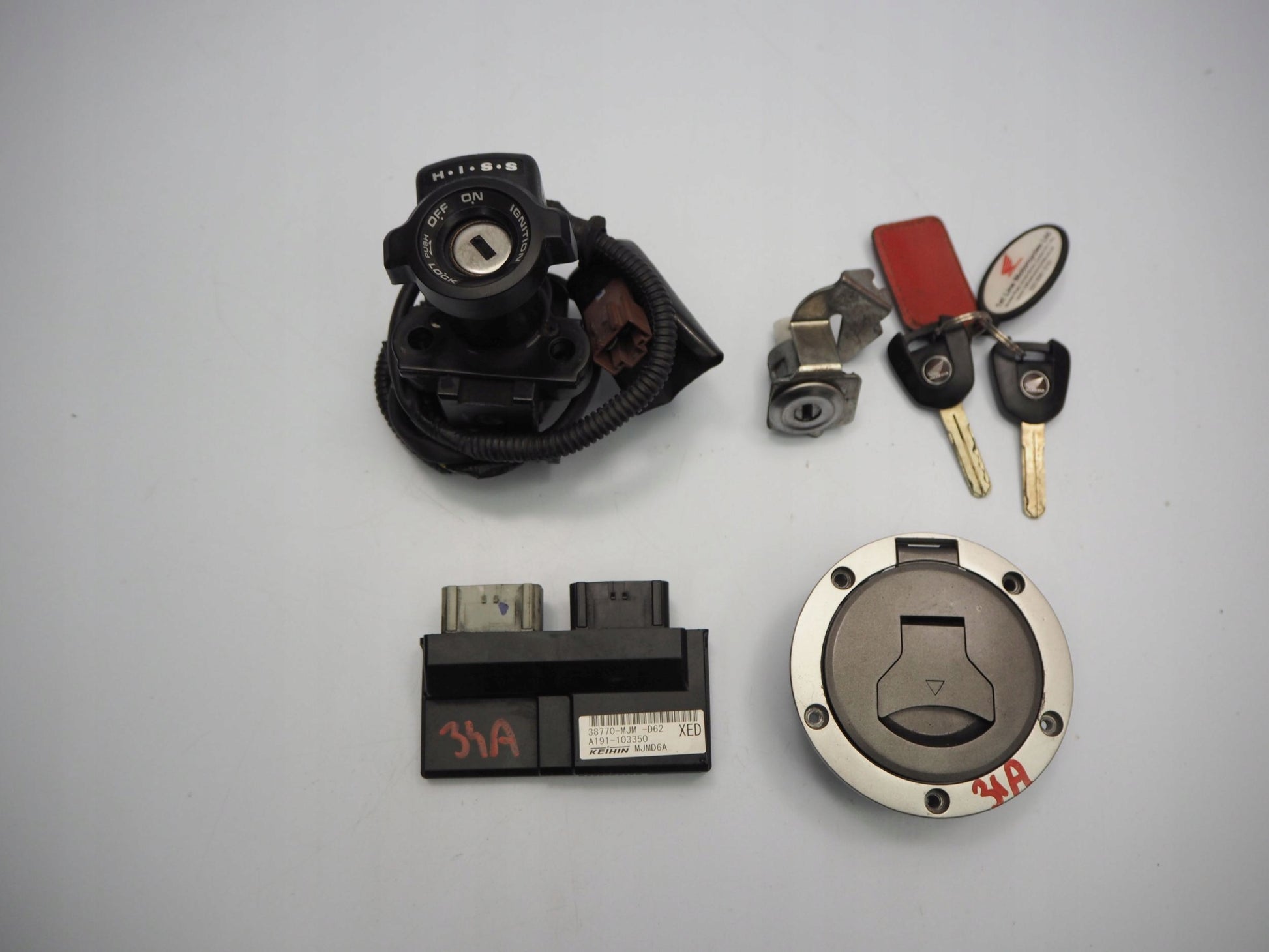 HONDA VFR 800 XF CROSSRUNNER 14-16 Schlosssatz Zündschloss Lock Set 11