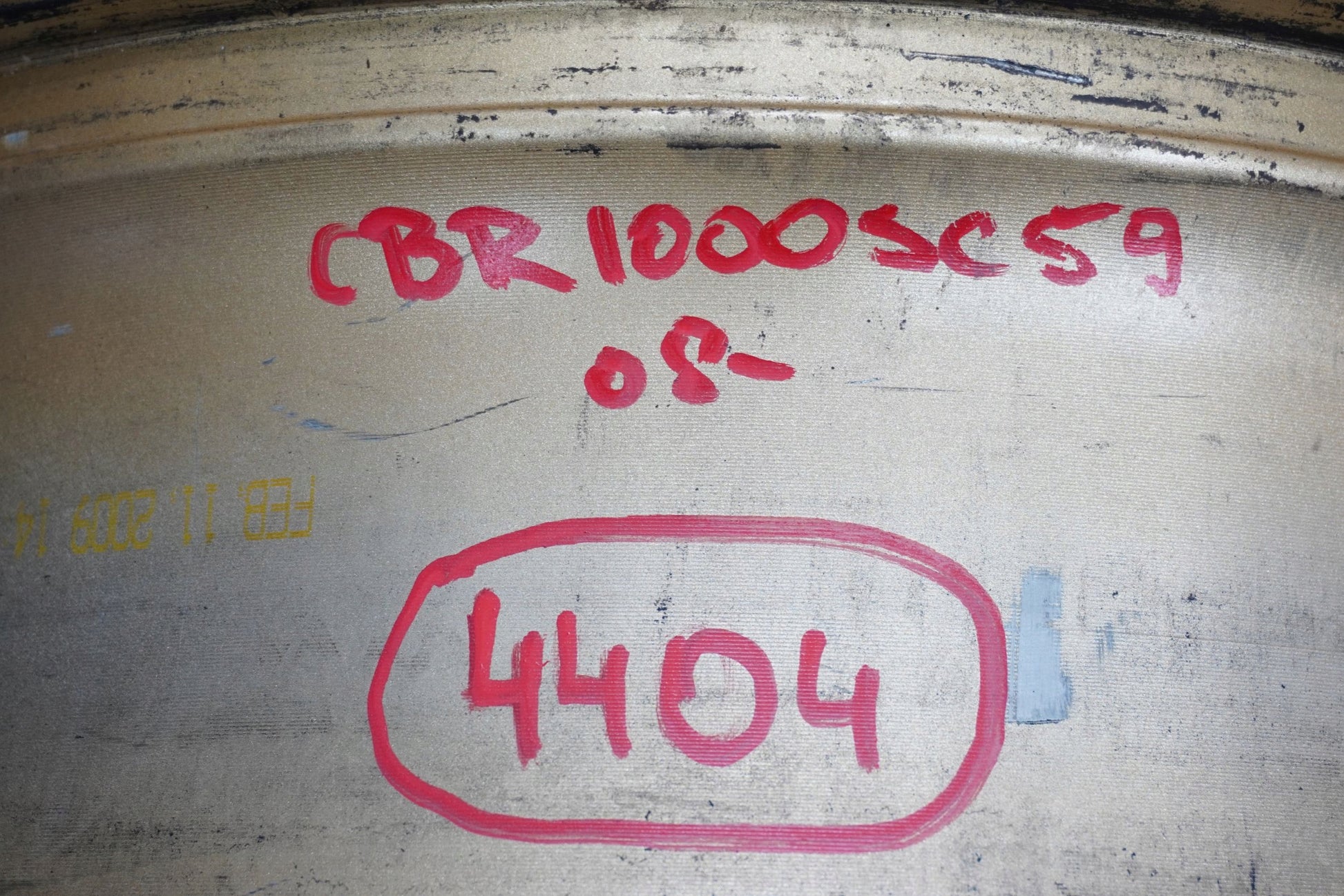 HONDA CBR 1000RR SC59 08-11 Felge hinten Wheel Hinterrad 4