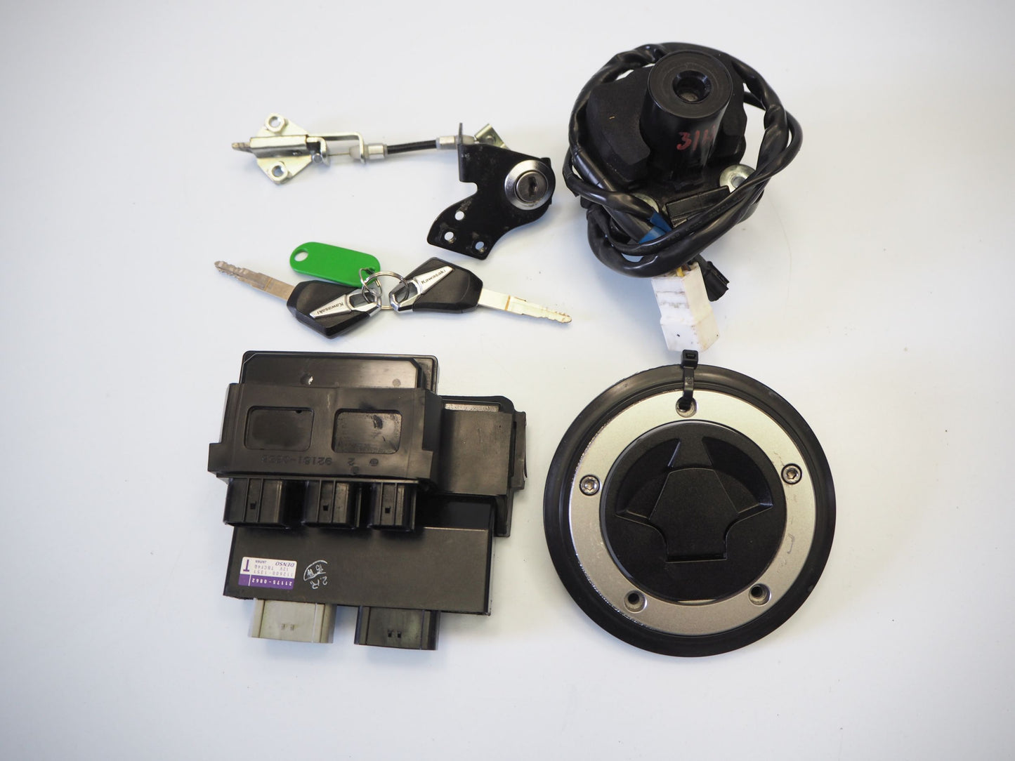 KAWASAKI Z1000 14-19 Schlosssatz Zündschloss Lock Set 4