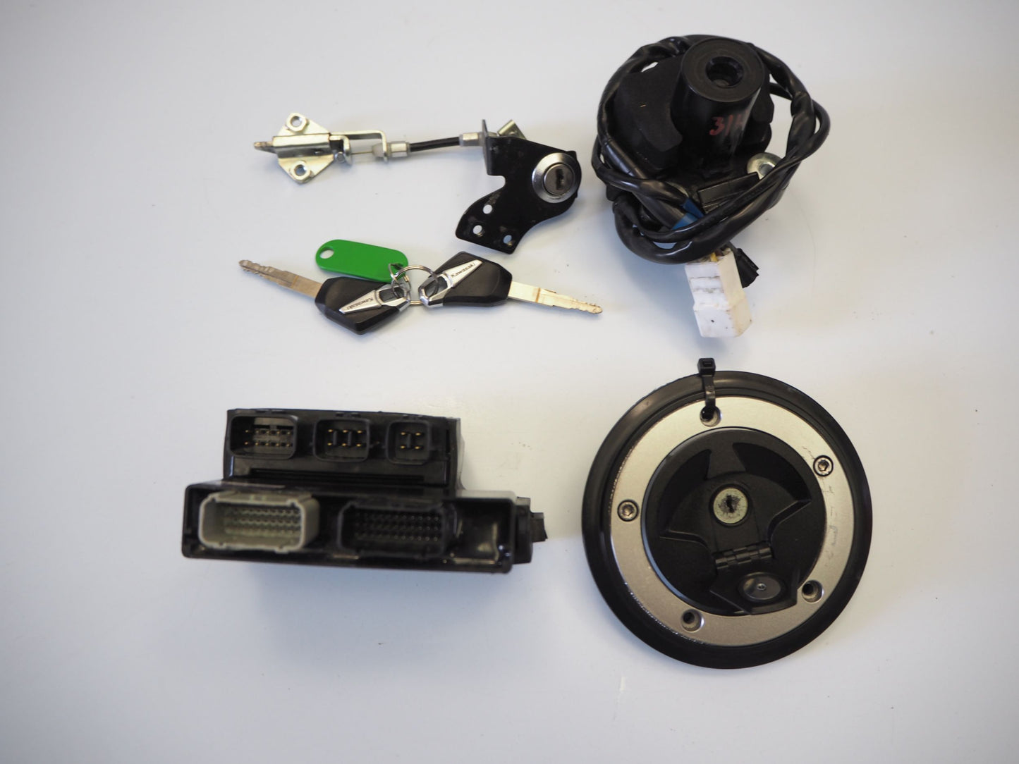 KAWASAKI Z1000 14-19 Schlosssatz Zündschloss Lock Set 3