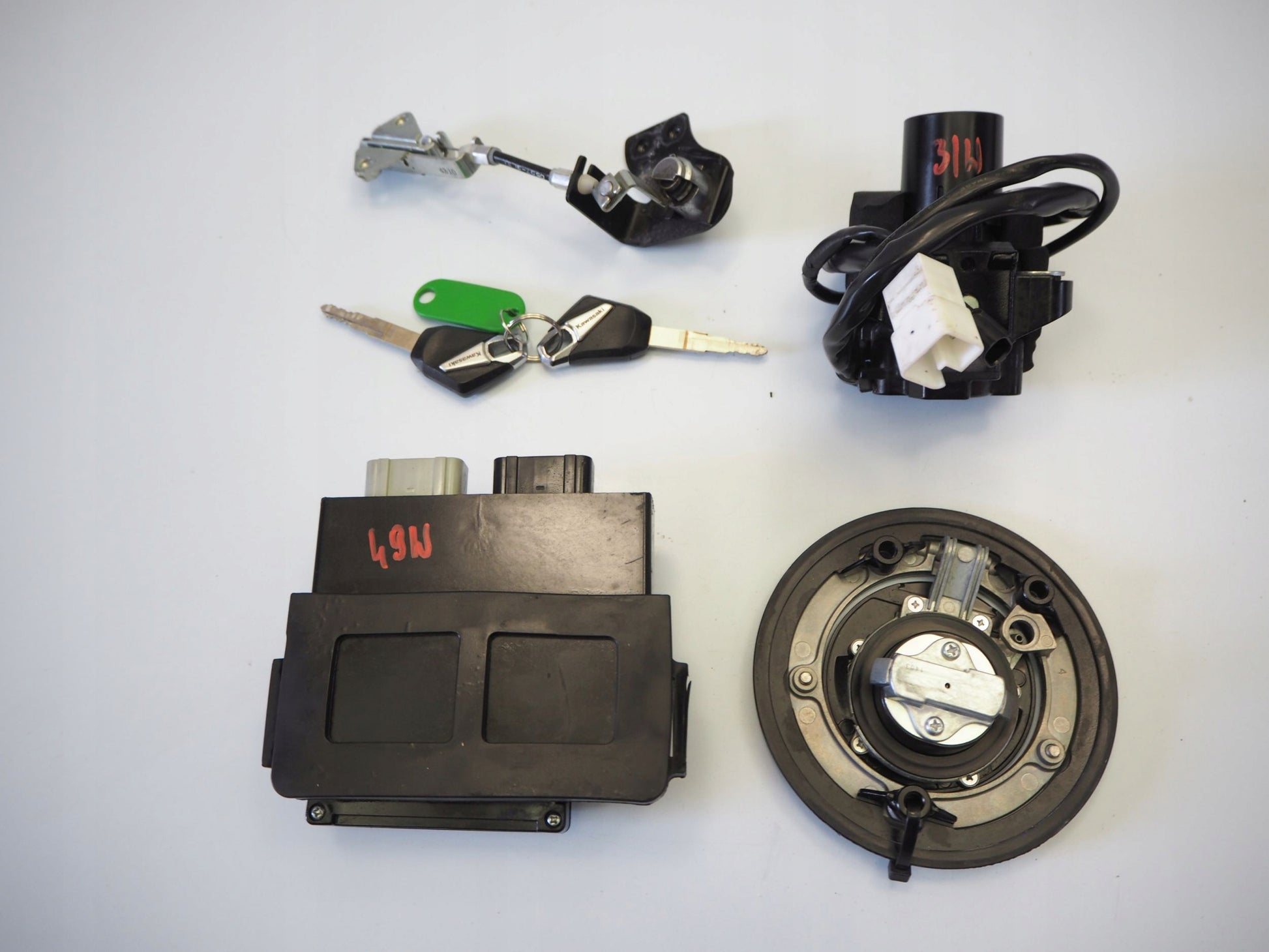 KAWASAKI Z1000 14-19 Schlosssatz Zündschloss Lock Set 10