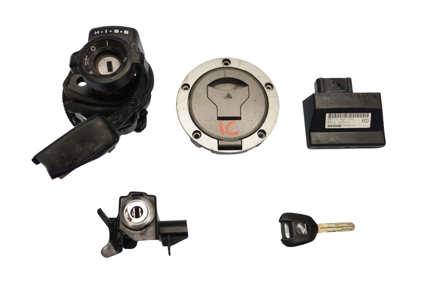 HONDA CB 500 X 2016 Schlosssatz Zündschloss Lock Set