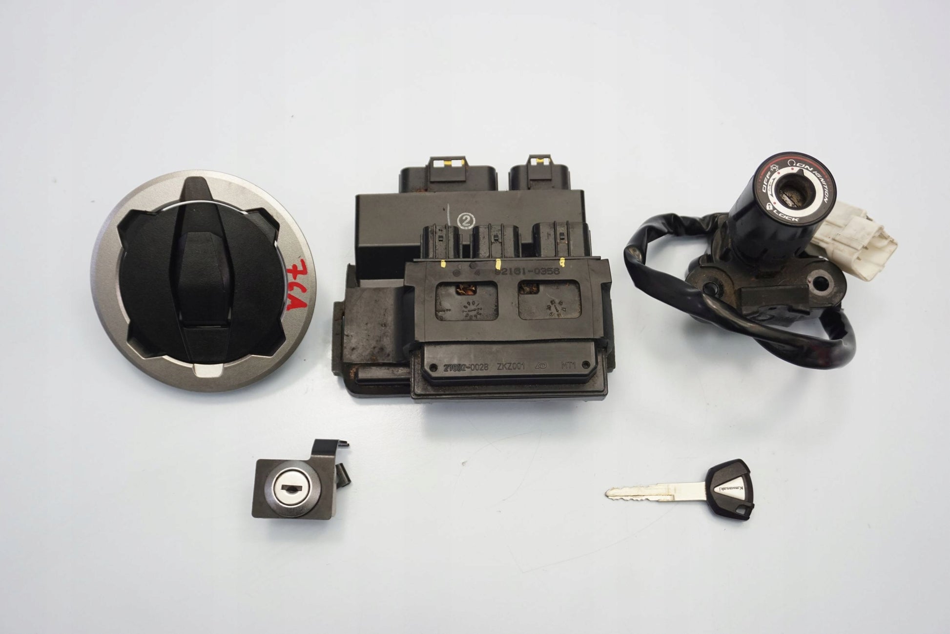 KAWASAKI NINJA 400 18- Schlosssatz Zündschloss Lock Set 4