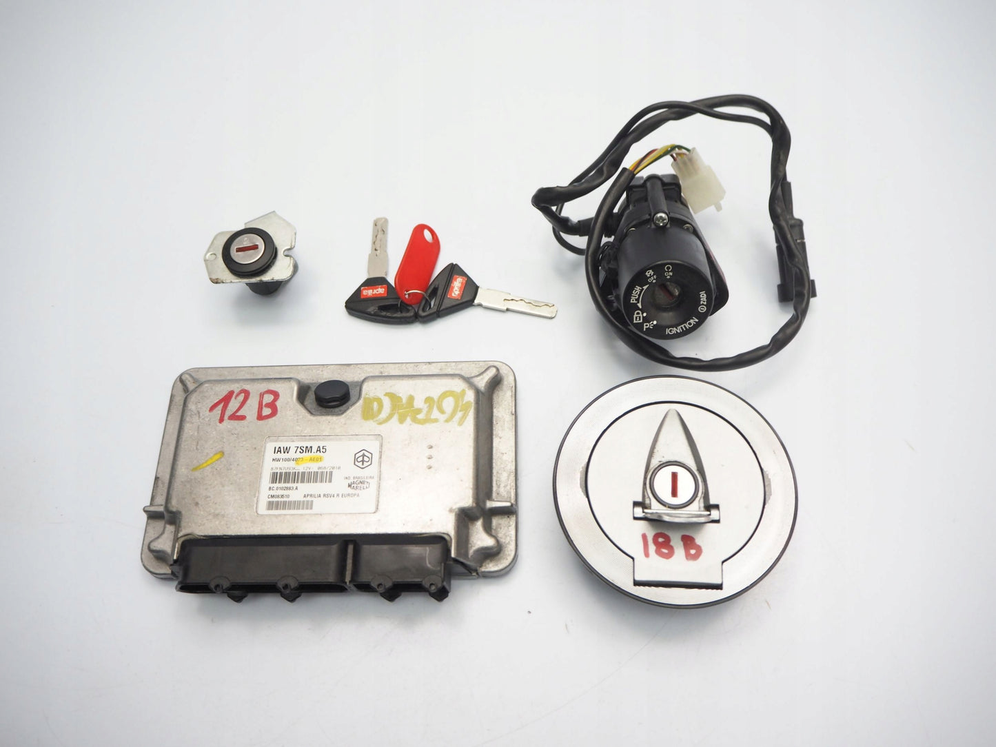 APRILIA RSV4 1000 09-12 Schlosssatz Zündschloss Lock Set