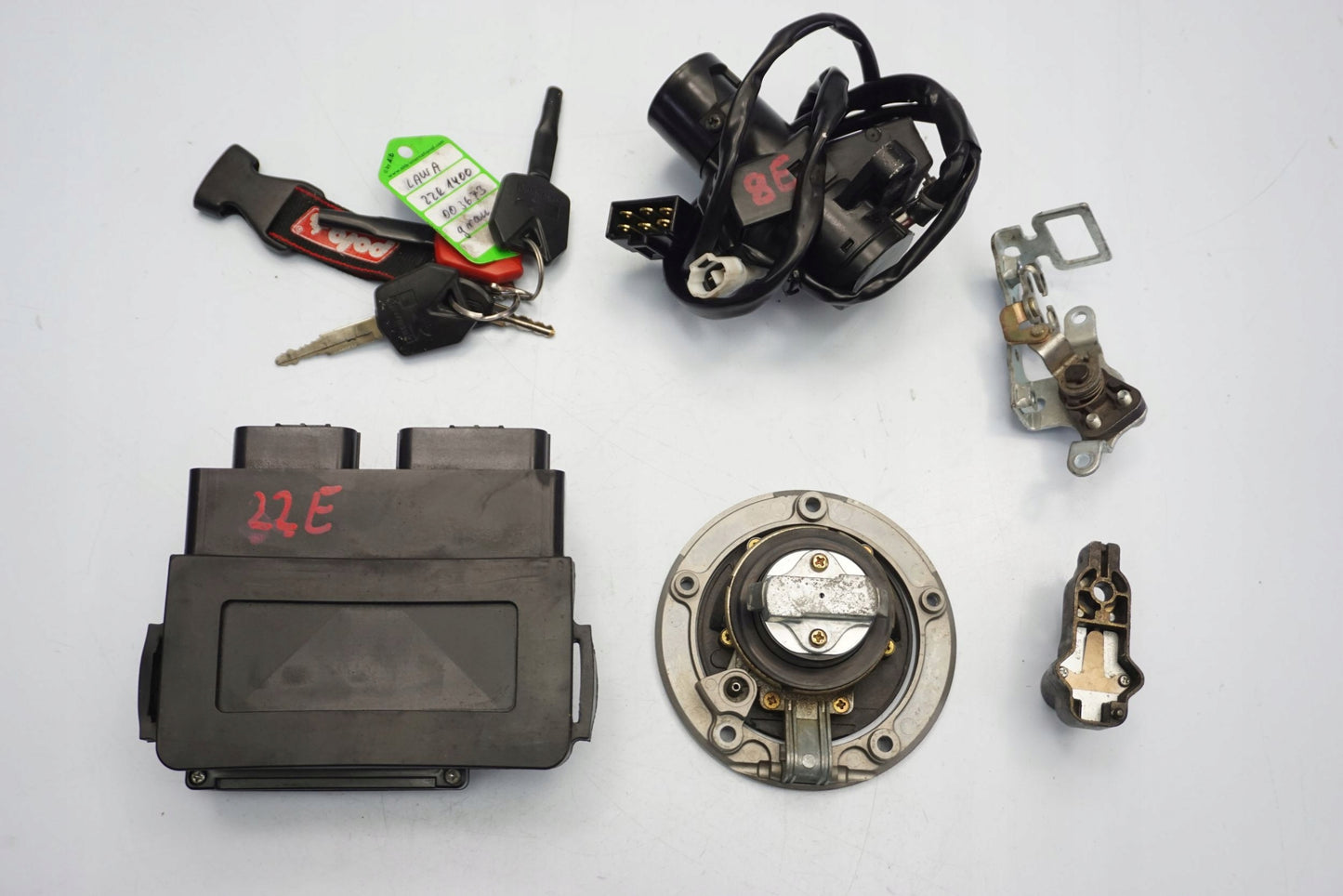 KAWASAKI ZZR-1400 05-11 Schlosssatz Zündschloss Lock Set 7