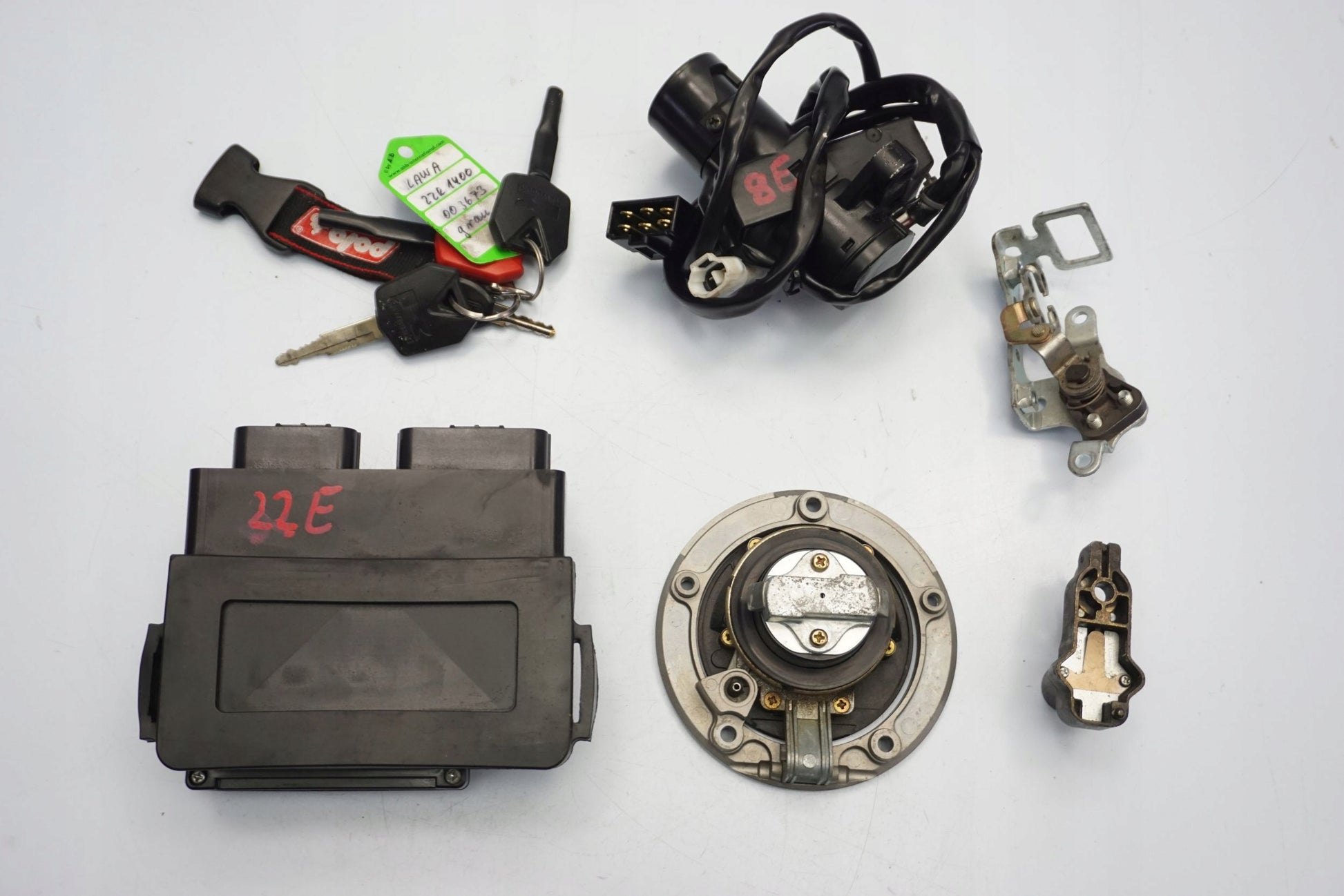 KAWASAKI ZZR-1400 05-11 Schlosssatz Zündschloss Lock Set 7