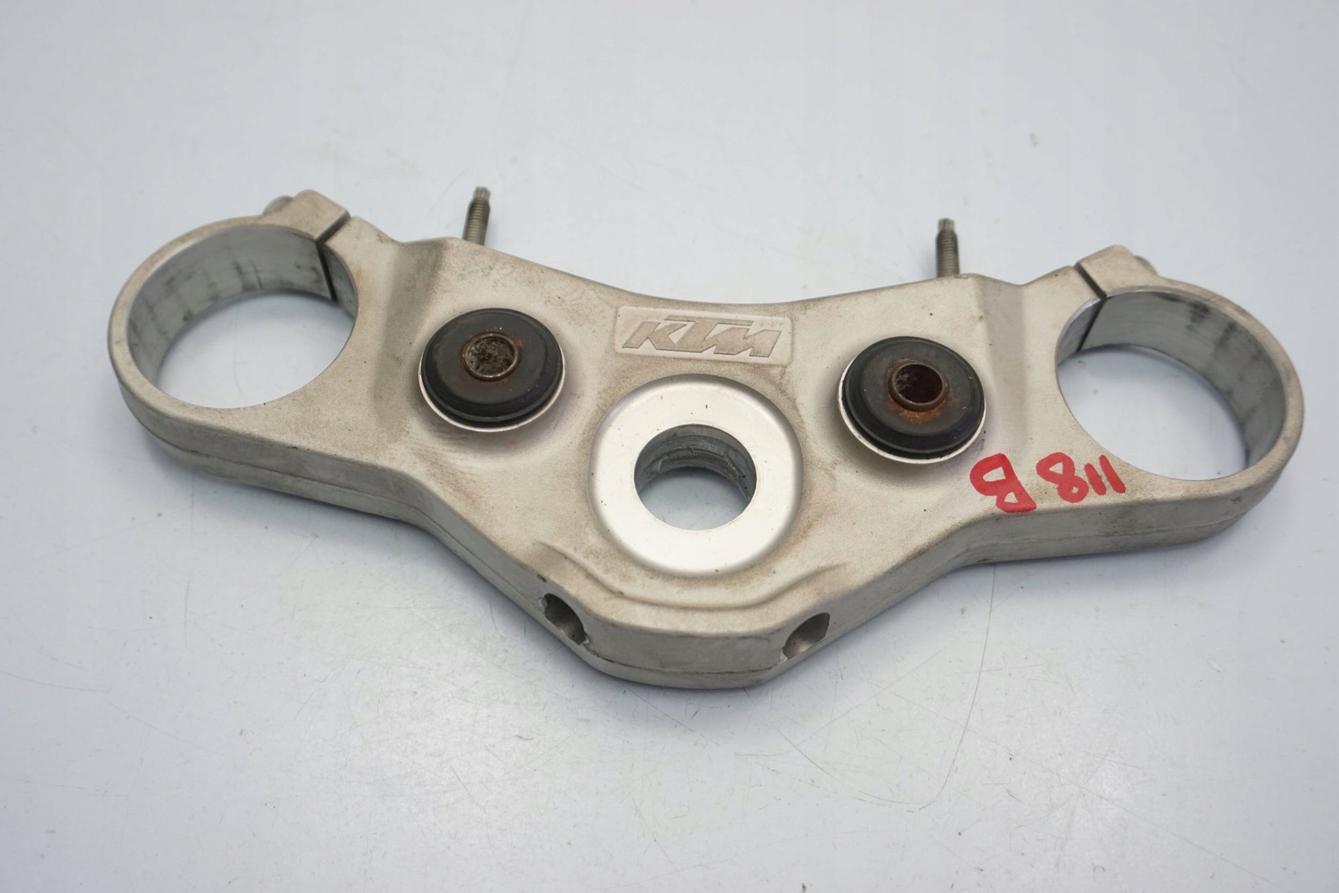 KTM 690 DUKE 12-15 obere Gabelbrücke Triple Clamp oben 3