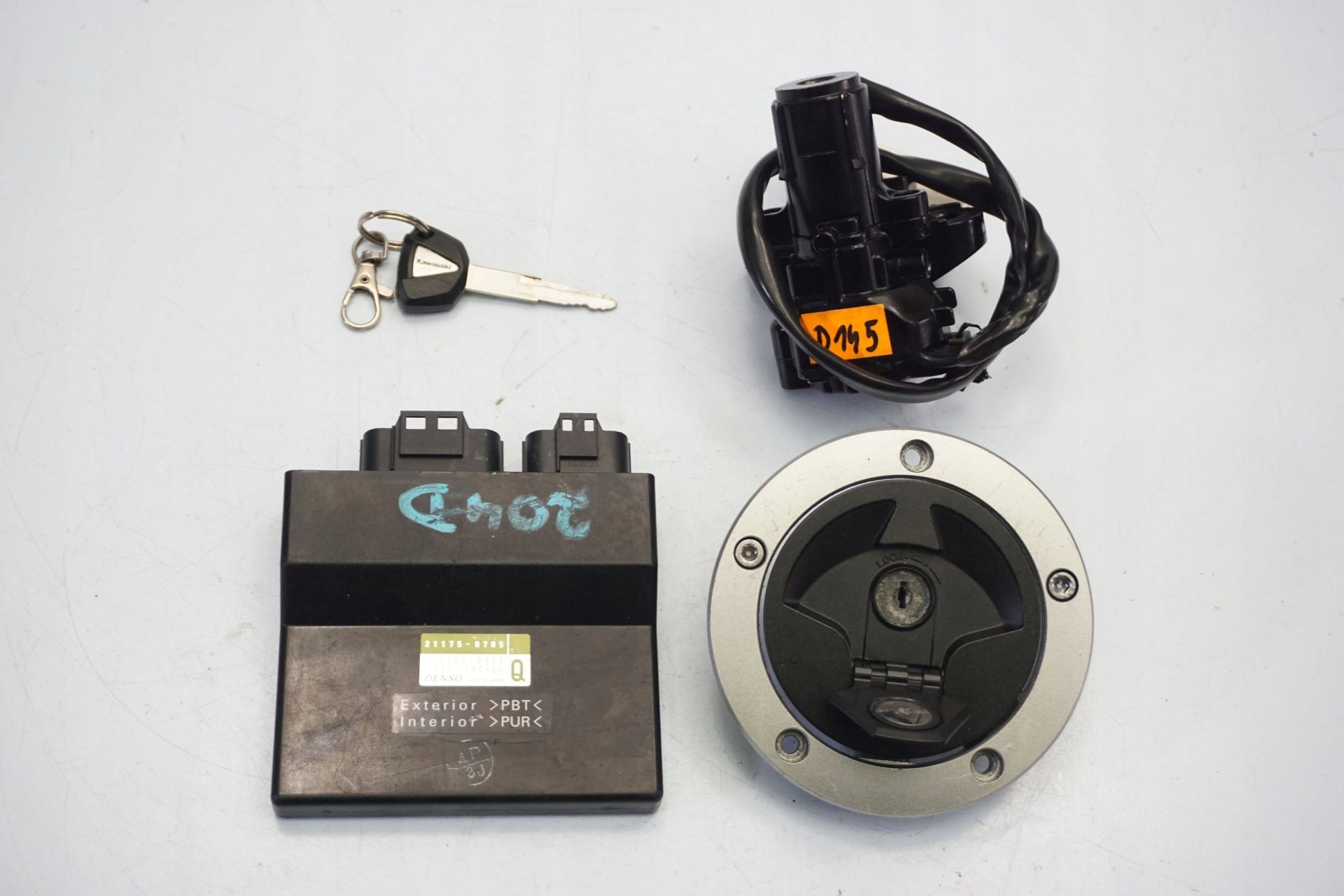 KAWASAKI 650 ER-6N 12-17 Schlosssatz Zündschloss Lock Set 10