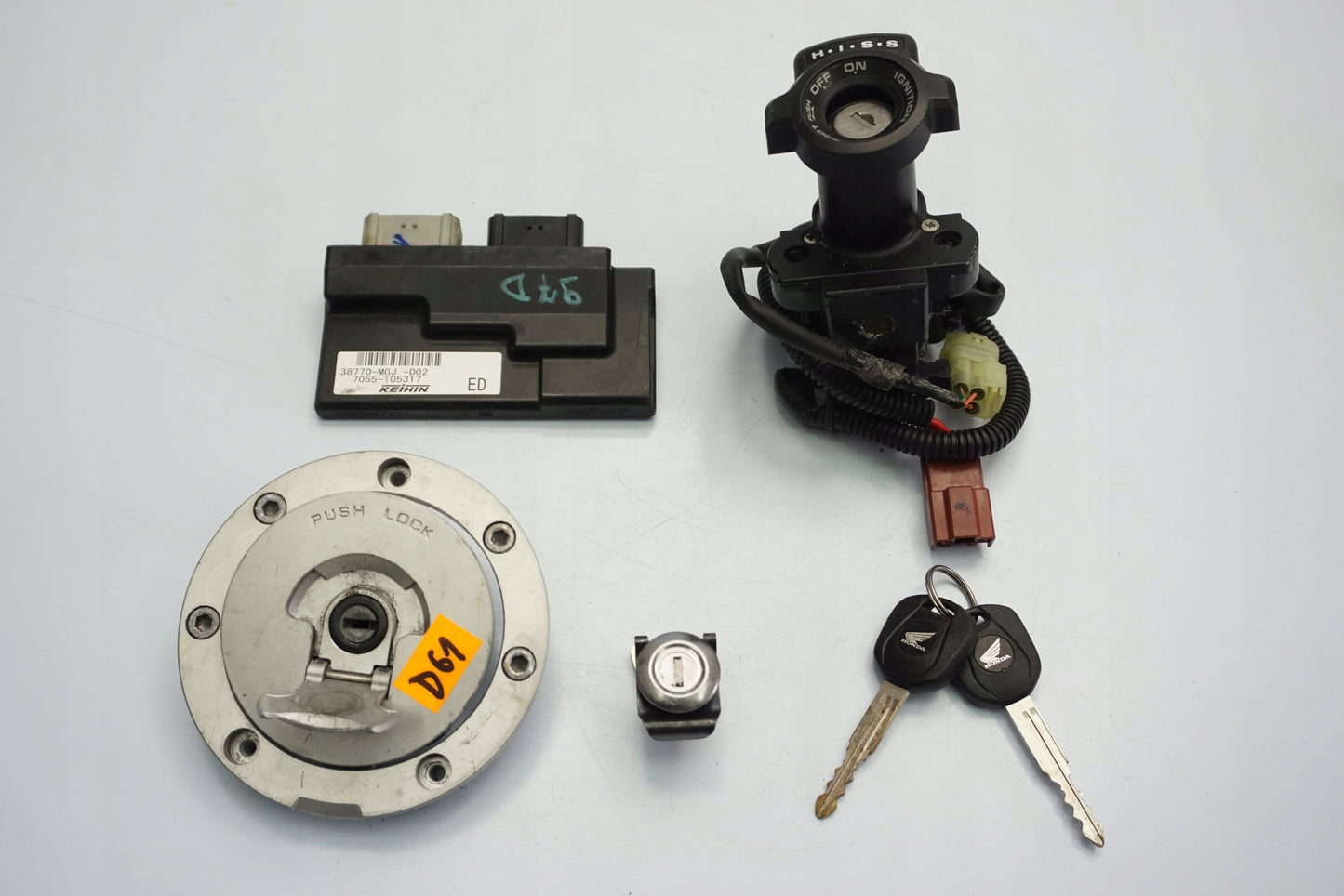 HONDA CBF 1000 10-17 Schlosssatz Zündschloss Lock Set