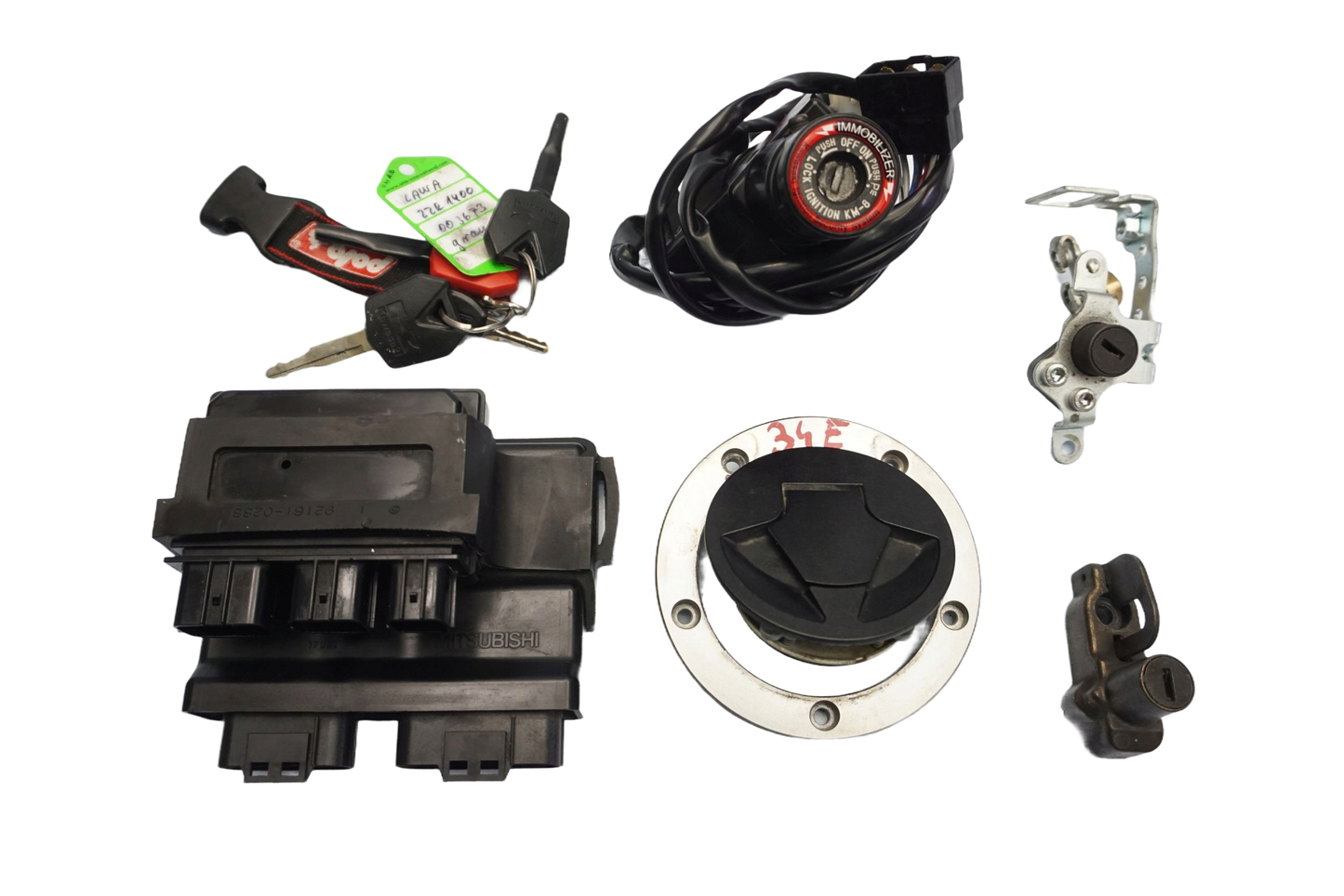 KAWASAKI ZZR-1400 05-11 Schlosssatz Zündschloss Lock Set 1