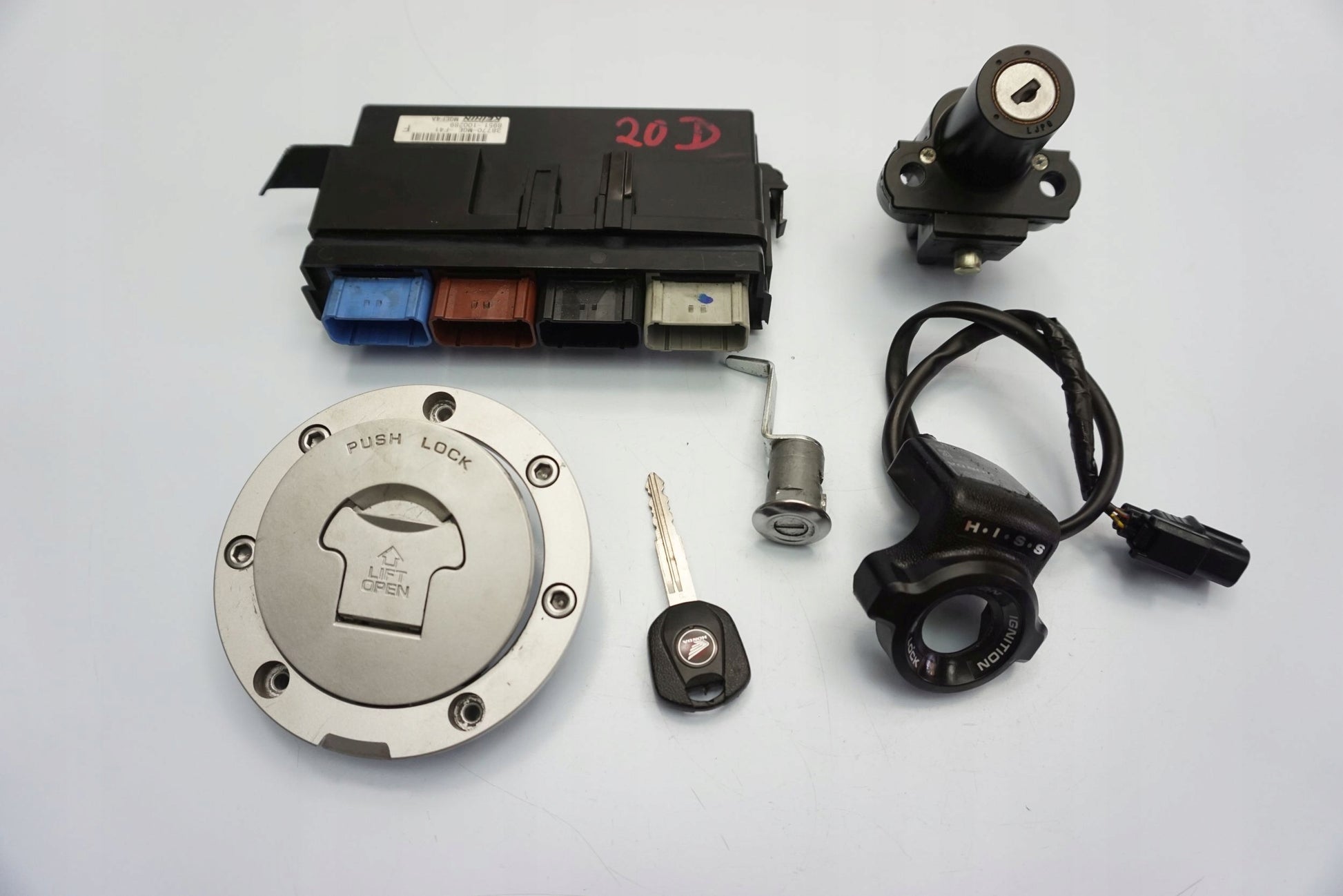 HONDA VFR 1200 F 09-16 Schlosssatz Zündschloss Lock Set 12