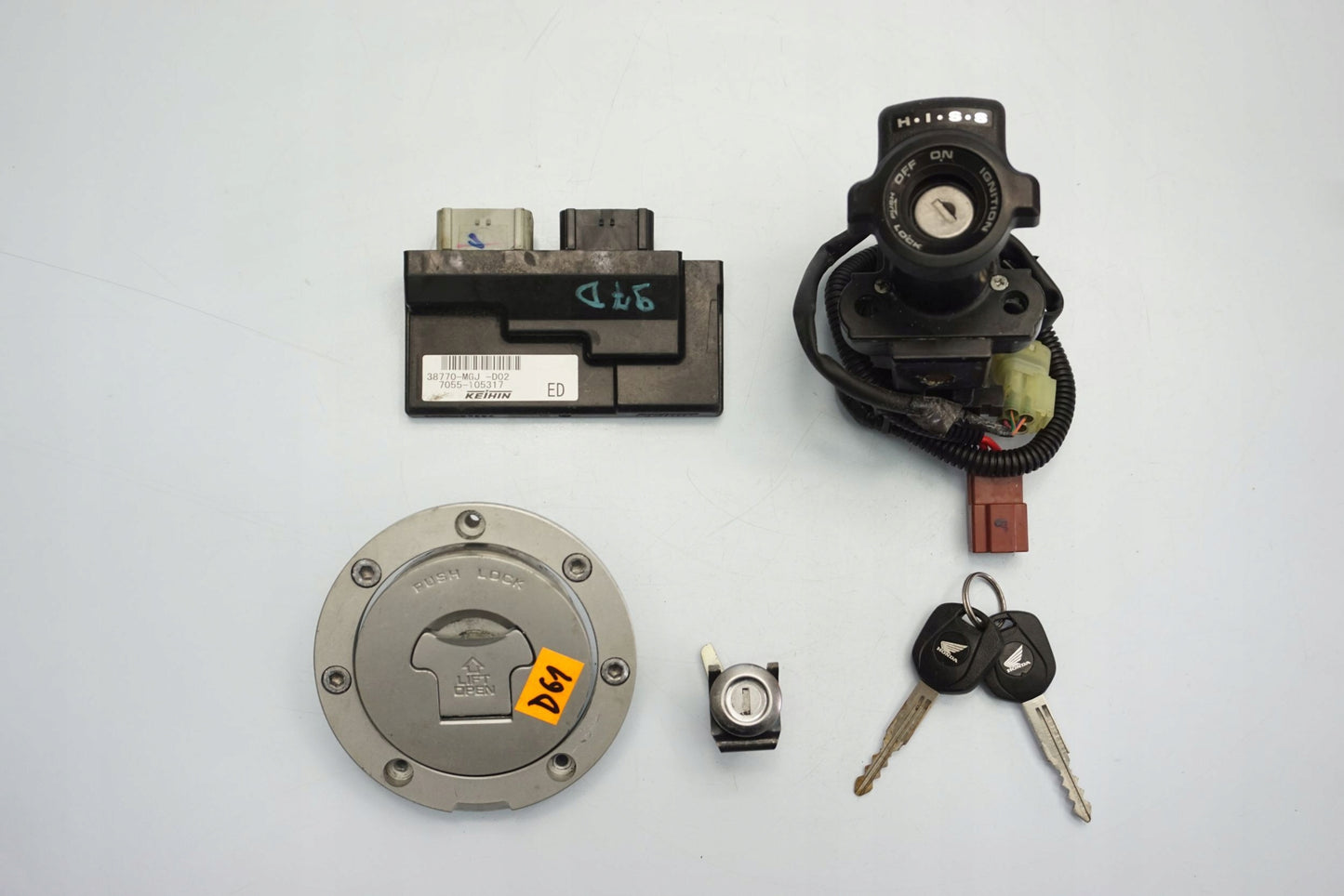 HONDA CBF 1000 10-17 Schlosssatz Zündschloss Lock Set